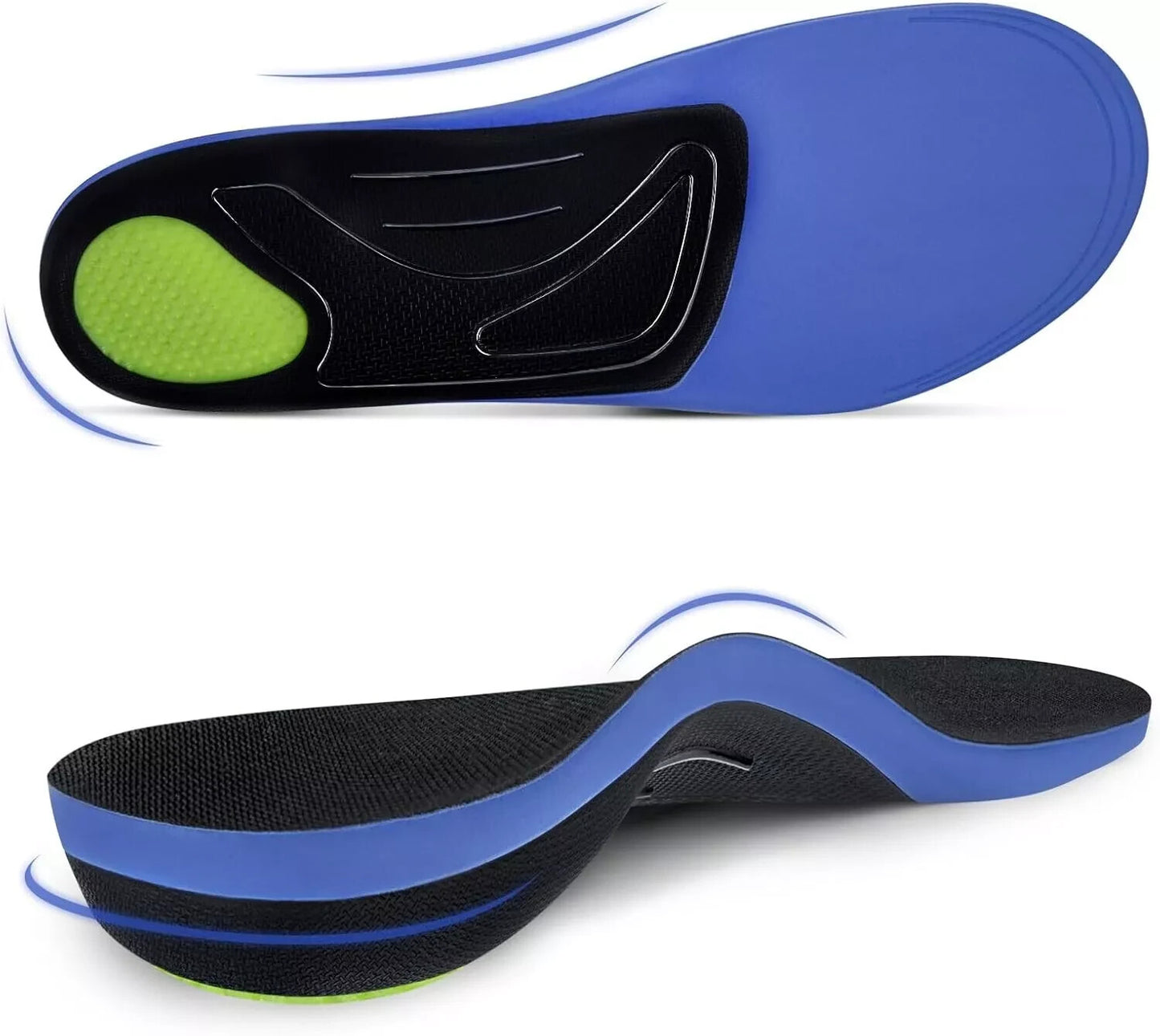 (220+Lbs) Plantar Fasciitis Strong Arch Support Insoles for Men Women - Ortho...