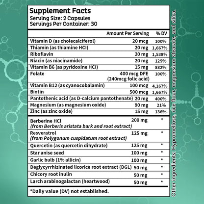 Gut Health Supplement – Gas, Bloating, and Constipation Support, 60 Count