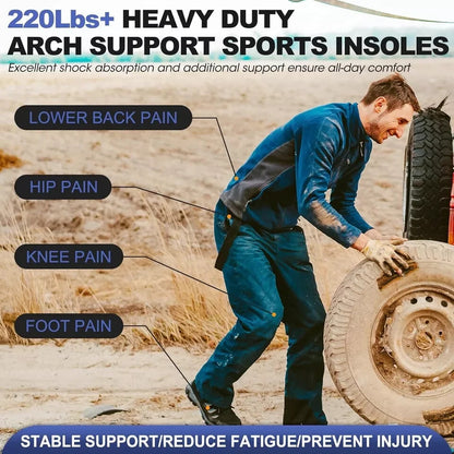(220+Lbs) Plantar Fasciitis Strong Arch Support Insoles for Men Women - Ortho...